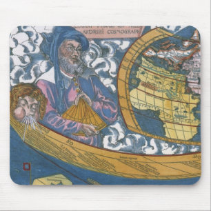 Antique World Map med Claudius Ptolemy, 1507 Musmatta