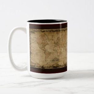 Antique World Map Mugg Series