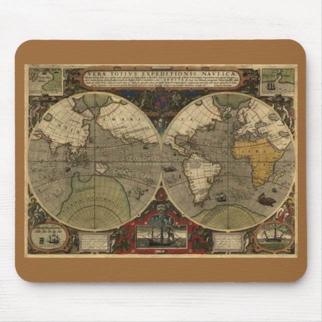 Antique World Map Musmatta (Framsidan)