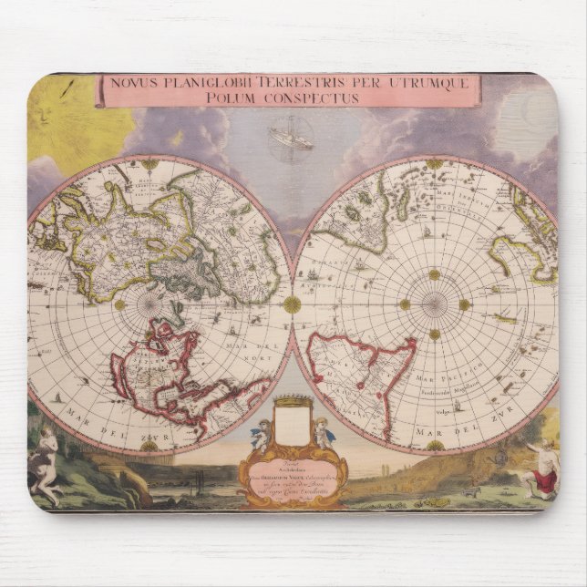 Antique World Map Musmatta (Framsidan)