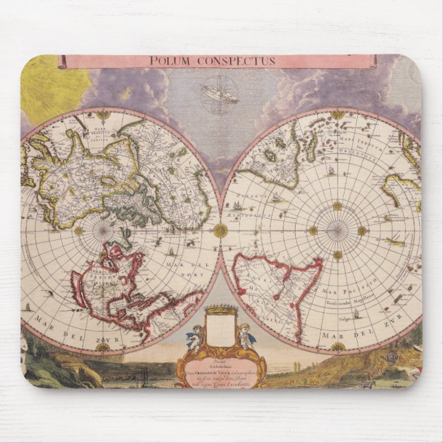 Antique World Map Musmatta (Framsidan)
