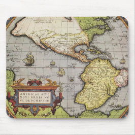 Antique World Map of the Americas, 1570 Musmatta
