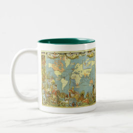 Antique World Map of the British Empire, 1886 Kaffemugg