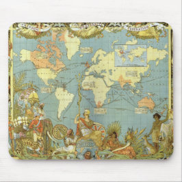 Antique World Map of the British Empire, 1886 Musmatta