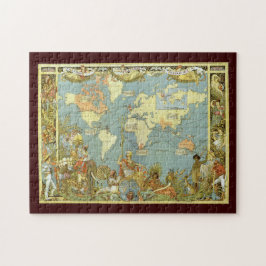 Antique World Map of the British Empire, 1886 Pussel