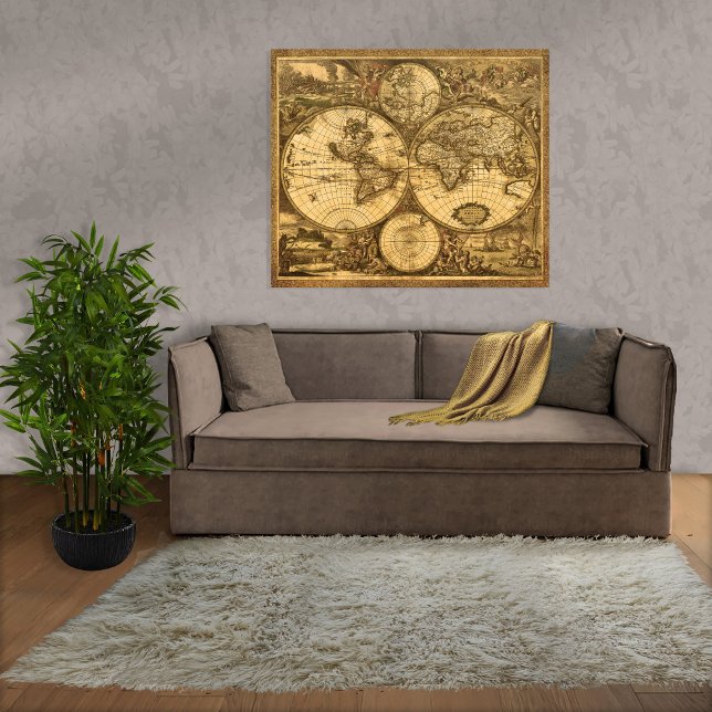 Antique World Map Poster (Skapare uppladdad)