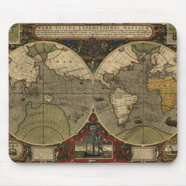 Antique World Map-samling Musmatta (Framsidan)