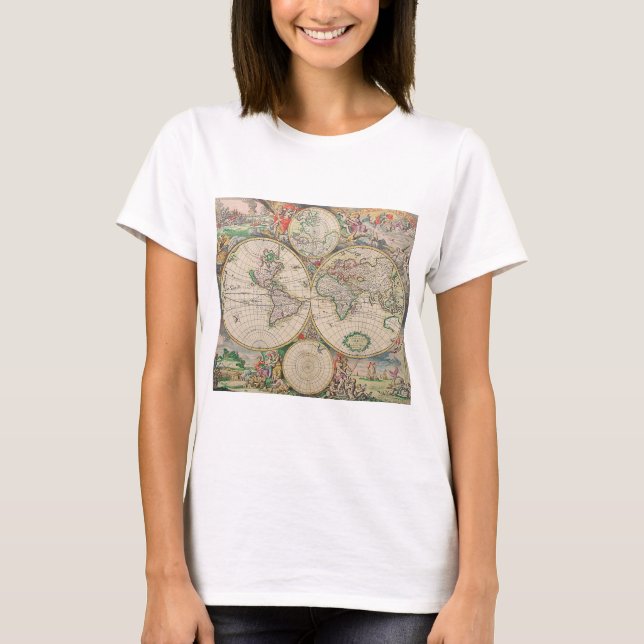 Antique World Map Tee (Framsida)