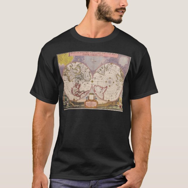 Antique World Map Tröja (Framsida)
