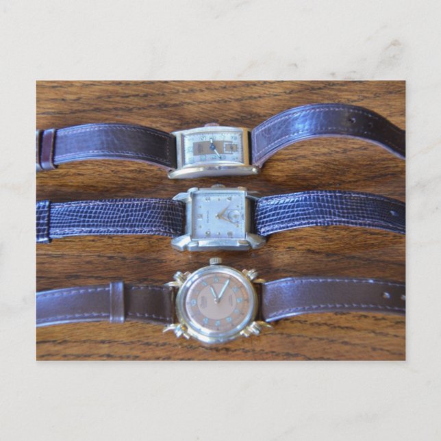 Antique Wrist Watches Vykort (Framsida)