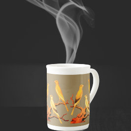 Antique Yorkshire  Canaries  -  Benporslin Mugg