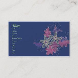 Antiqued blom- visitkortar visitkort