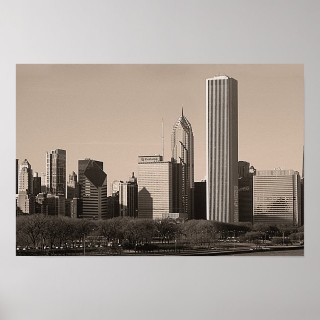 Antiqued Chicago Poster (Framsidan)