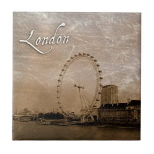 Antiqued London ögakonst belägger med tegel Kakelplatta