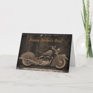Antiqued motorcykelfotokort kort