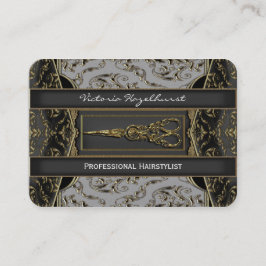 Antiqued rena Hazlehurst Scissors hårstylisten Visitkort