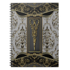 Antiqued rena Hazlehurst Scissors Posh Anteckningsbok