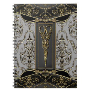 Antiqued rena Hazlehurst Scissors Posh Anteckningsbok