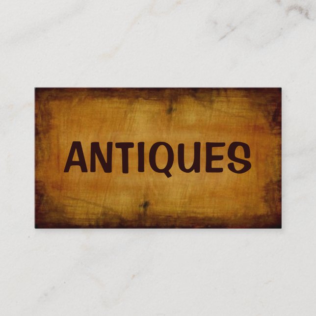 Antiques Antique-Affärskort Visitkort (Framsida)