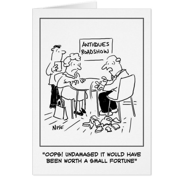 Antiques Disaster Hälsning-kort Hälsningskort (Framsidan)