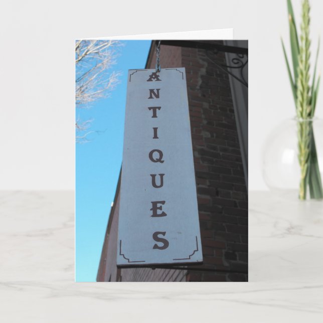 Antiques Grattis på födelsedagen Kort (Framsida)