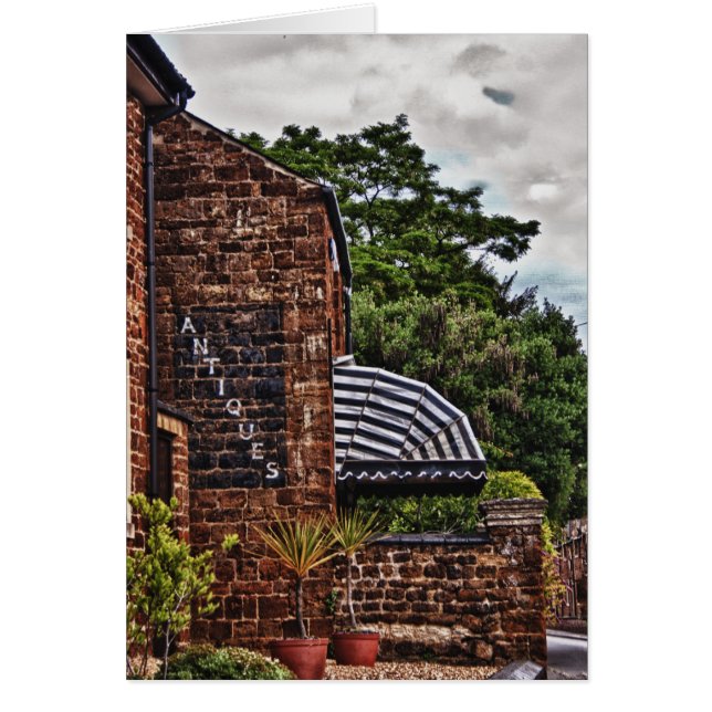 Antiques Shop-kortet Hälsningskort (Framsidan)