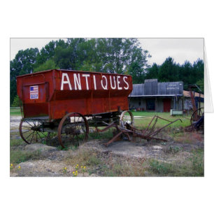 Antiques - Välsigna dig Amerika Hälsningskort