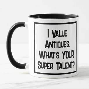 Antiques Valuer Toppen Talent. Två tonkaffe Mugg