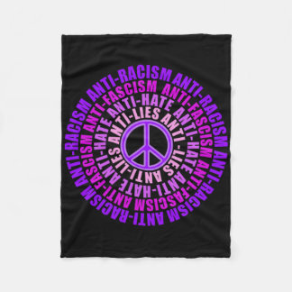 Antirasismen fascism Ljuger Hate ResistVote Shades Fleecefilt