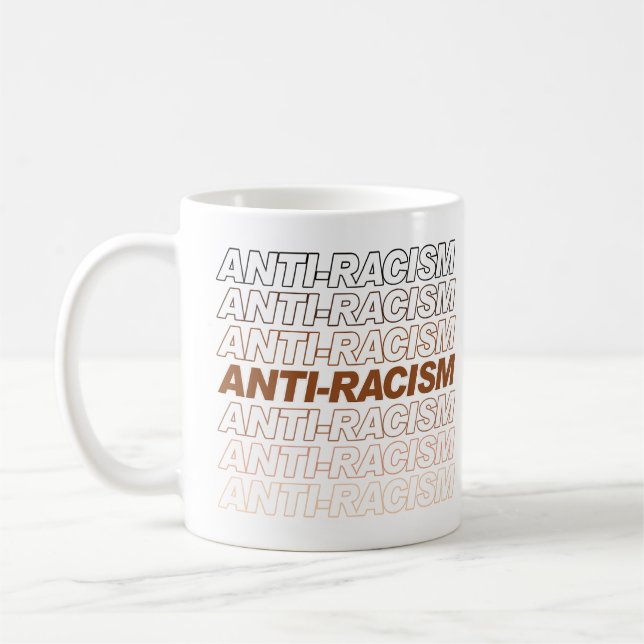 Antirasismen Mönster Kaffemugg (Vänster)