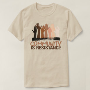 Antirasismgemenskapen är motståndare t shirt