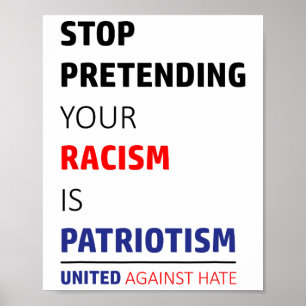 Antirasismtrenden fortsätter att vara enad mot het poster