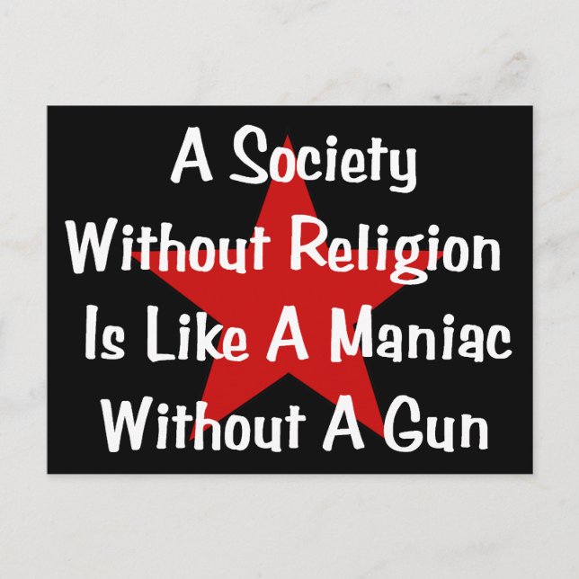 Antireligionsoffert Vykort (Framsida)