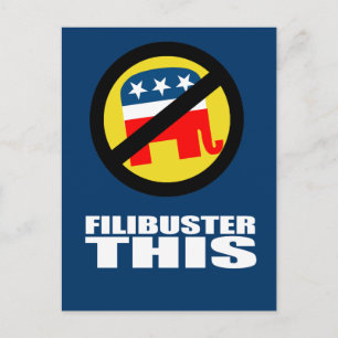 Antirepublikanska - filibuster detta vykort