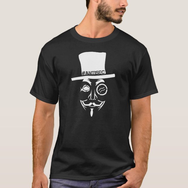 AntiSec AntiSecurity Hackerlogotyp Tee (Framsida)