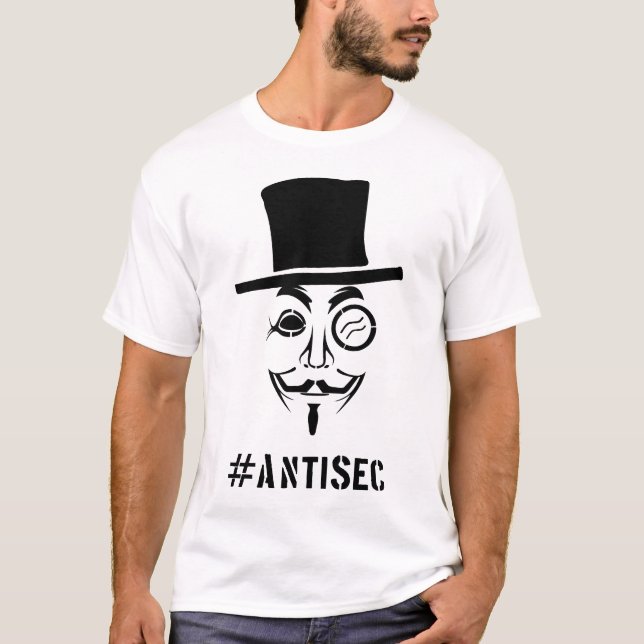 #Antisec FACE Tee Shirt (Framsida)