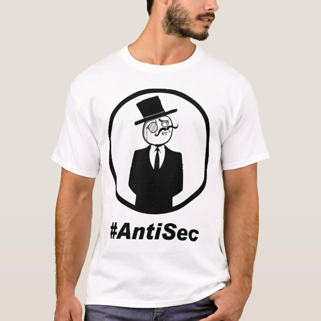 #AntiSec LOGO - W Tee (Framsida)