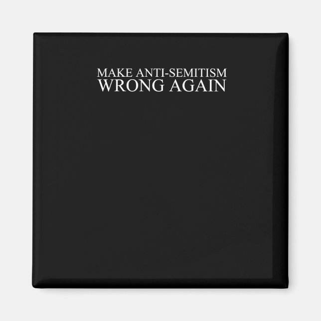 Antisemitism är felaktig igen magnet (Framsidan)