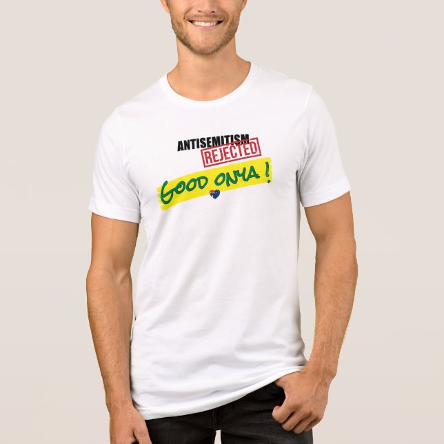 Antisemitism Avvisad Bra Onya Australian Spirit T Shirt (Framsida)