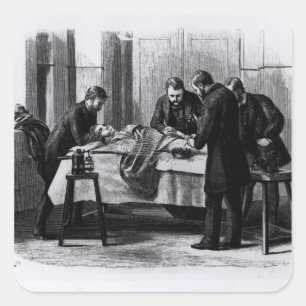 Antiseptisk kirurgi, 1882 fyrkantigt klistermärke