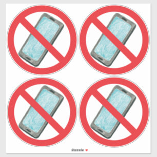 Antismartphone-vinyldekal Klistermärken