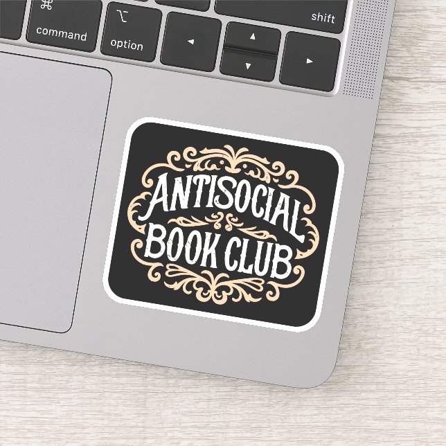 Antisocial bok klubb klistermärken (Detalj)