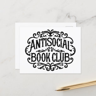 Antisocial bok klubb vykort