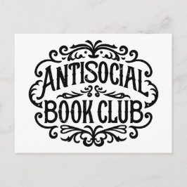 Antisocial bok klubb vykort