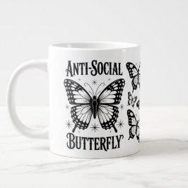 AntiSocial Butterfly Introvert Kopp Specialty Mugg Jumbo Mugg