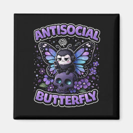 Antisocial Butterfly Magnet