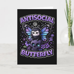 Antisocial Fjäril Helgkort