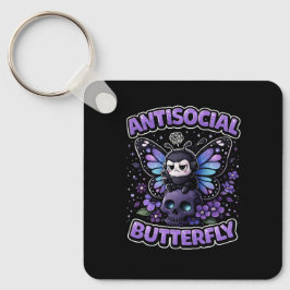 Antisocial Fjäril Nyckelring