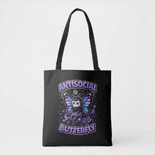 Antisocial Fjäril Tygkasse