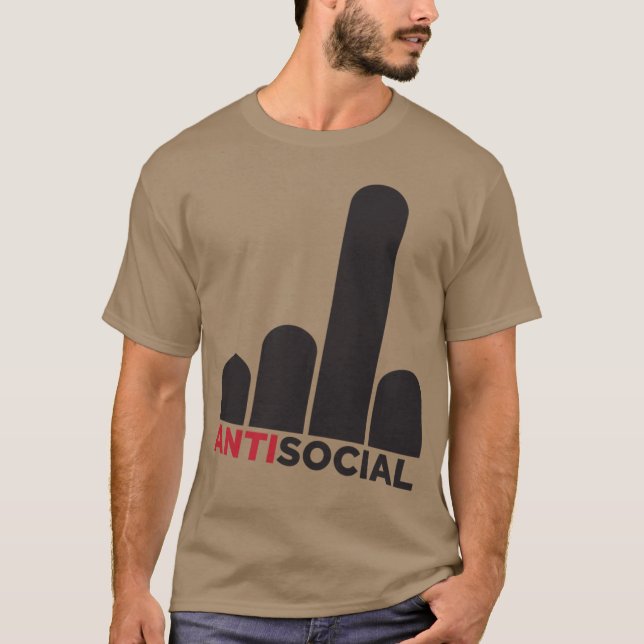 Antisocial flicka t shirt (Framsida)